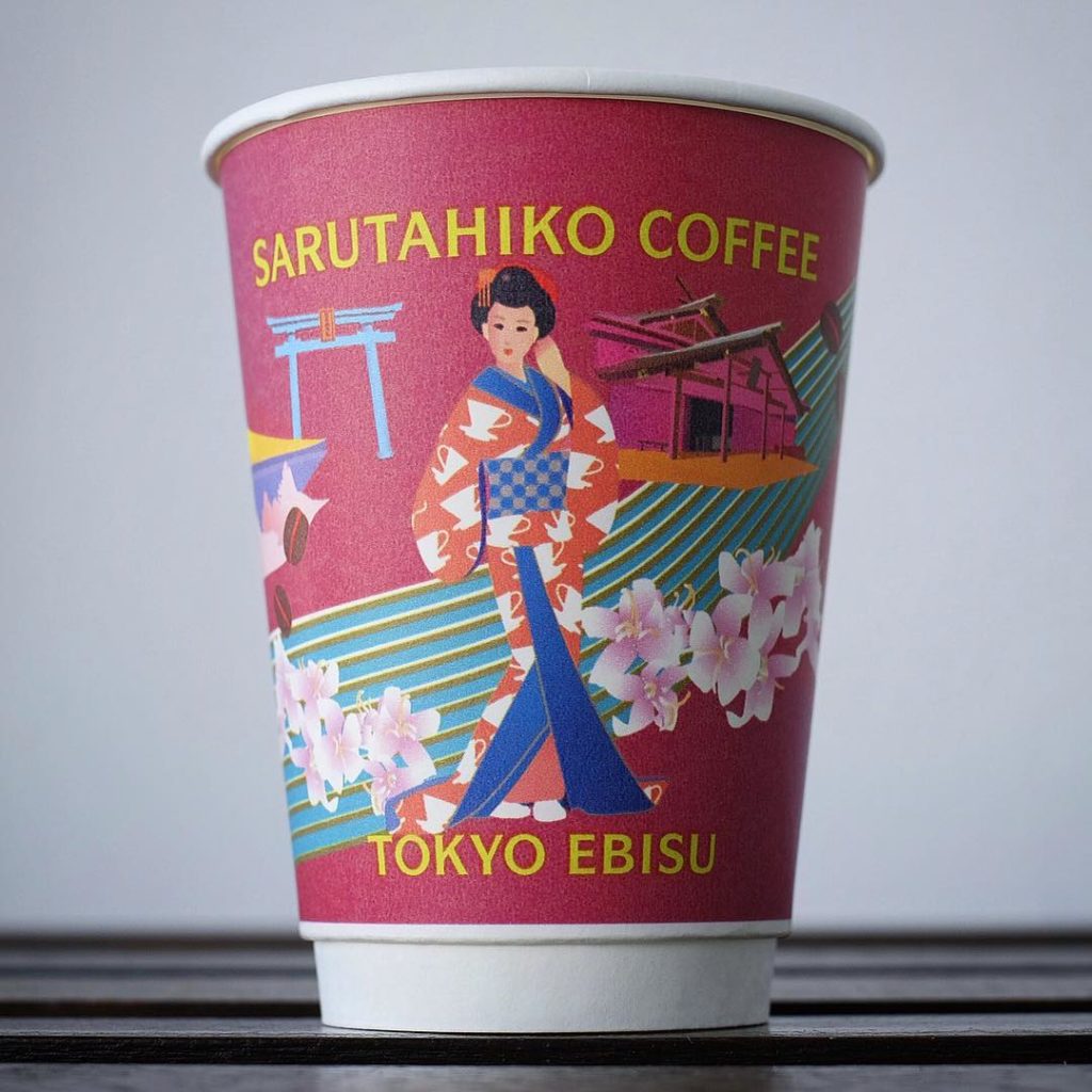 Sarutahiko Tokyo 16oz Custom Hot Cup