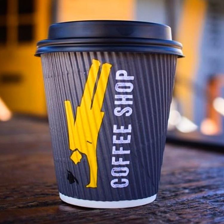 coffee shop printed paper cups