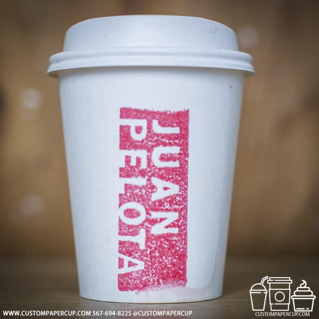 juanpelota sign custom paper cup