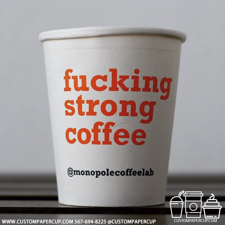 monopolecoffeelab fucking strong coffee cup