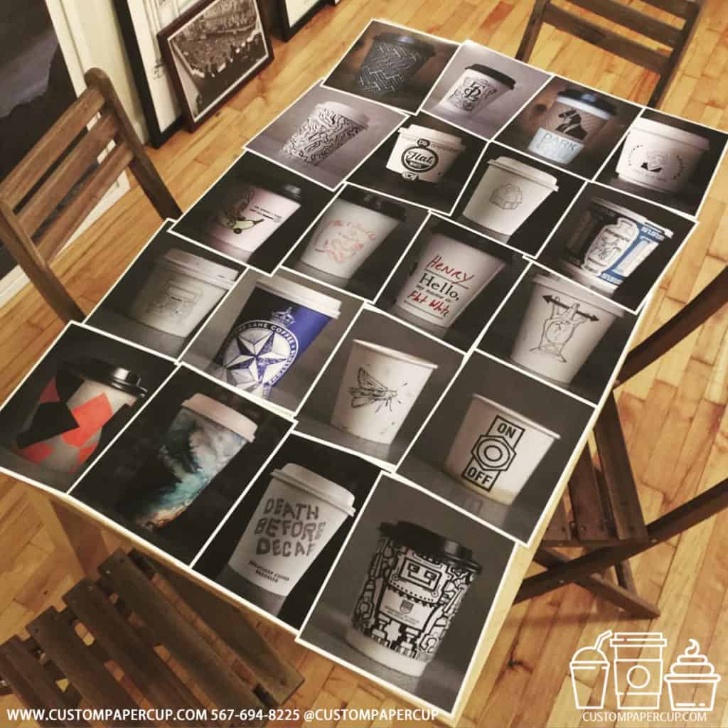 photo wall table collectable cup design