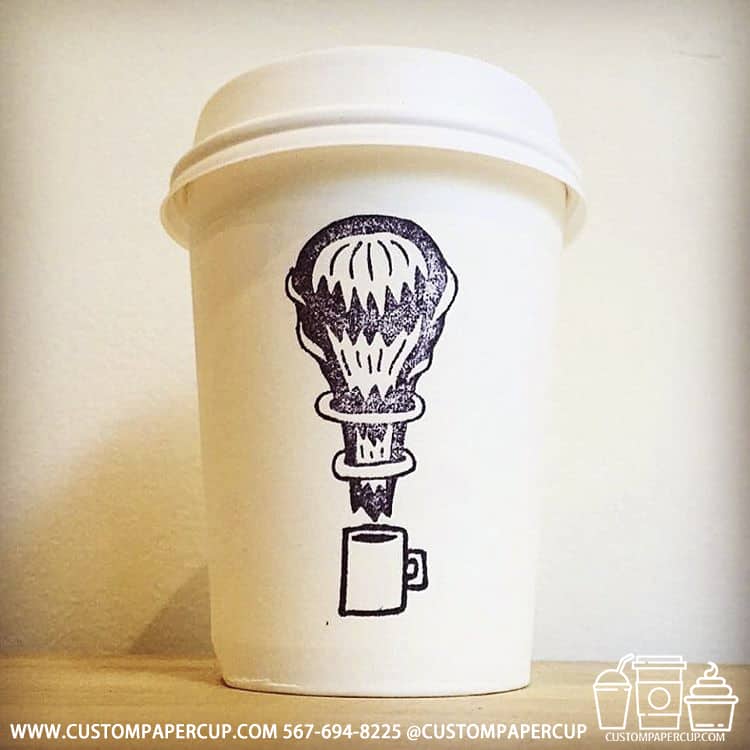 powerful explosion custom cup design