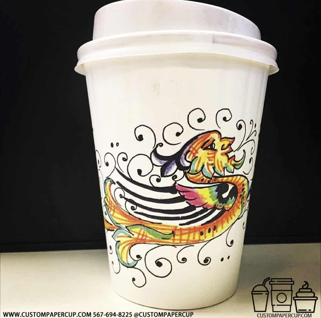 sea horse musical colorful personalized cup