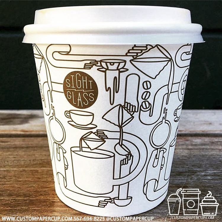 sightglass cafe mosaic painted coffee cup