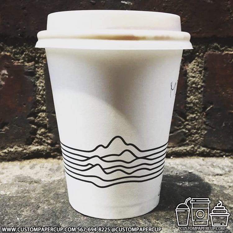 simple lines wavy drink cup