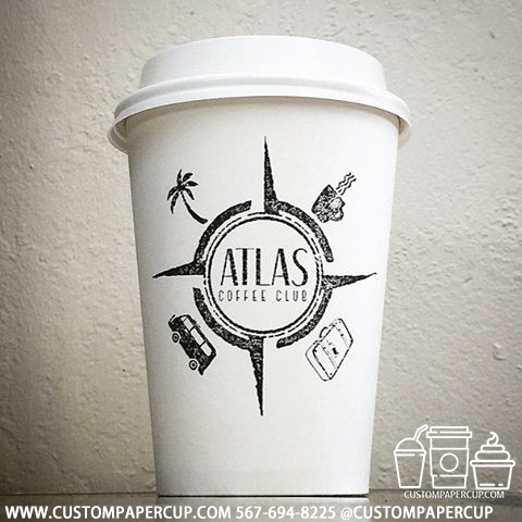 atlascoffeeclub club custom printed coffee cup