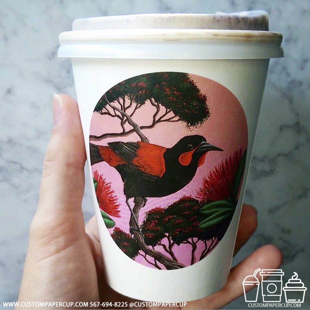 bird art amazon custom printed coffee cup