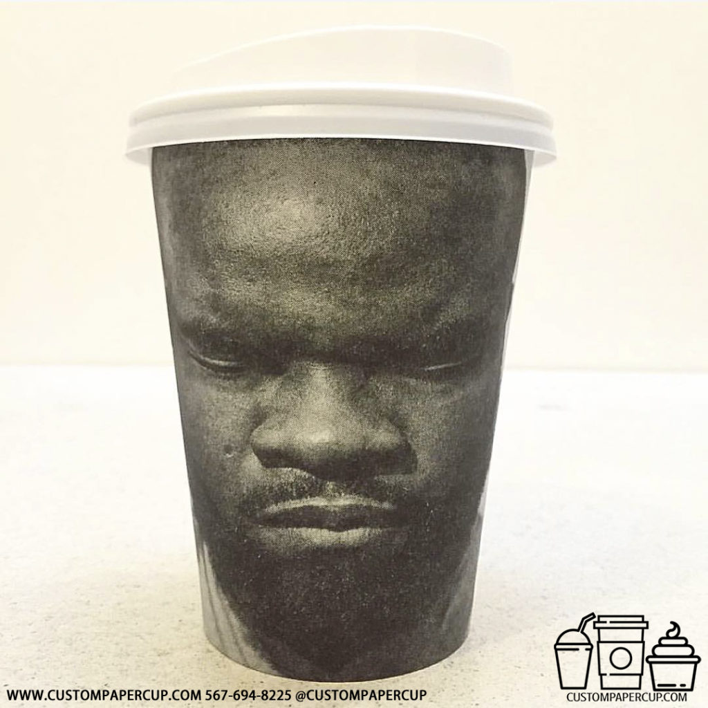 black man angry custom printed coffee cup