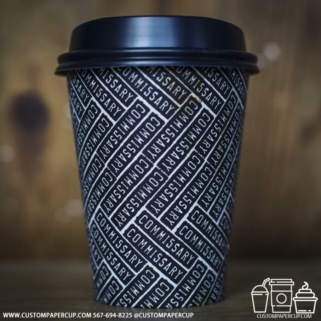 commissary mosaic logo printed cup
