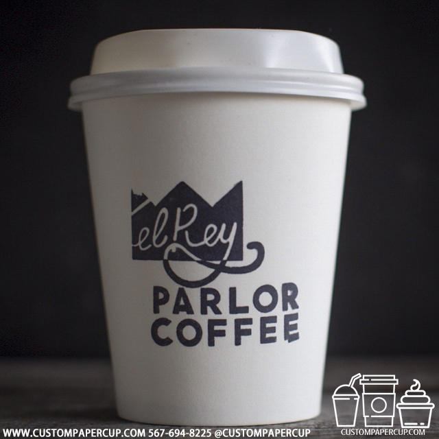 elreyparlorcoffee custom printed paper coffee cups