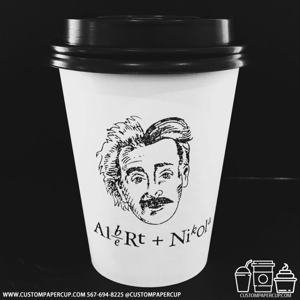 enstein formula nikola custom printed coffee cup