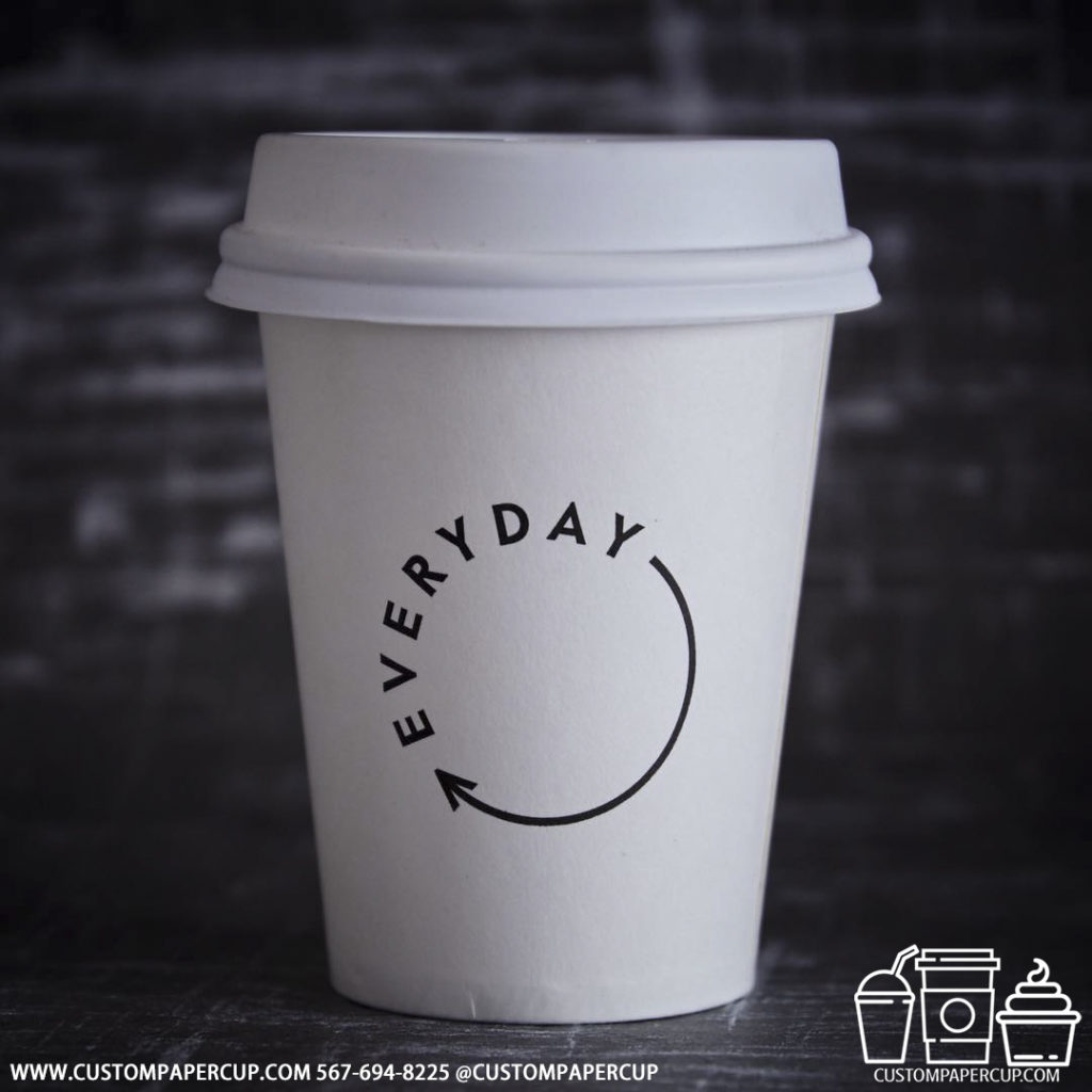 everyday turn repeat custom printed paper coffee cups