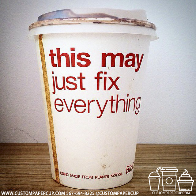 fix everything custom printed paper coffee cups