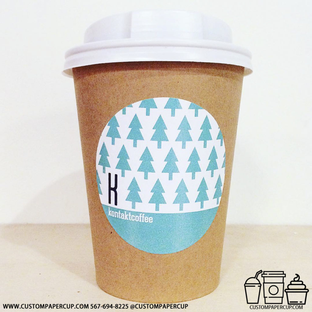 forest kontaktcofee logo custom printed coffee cup