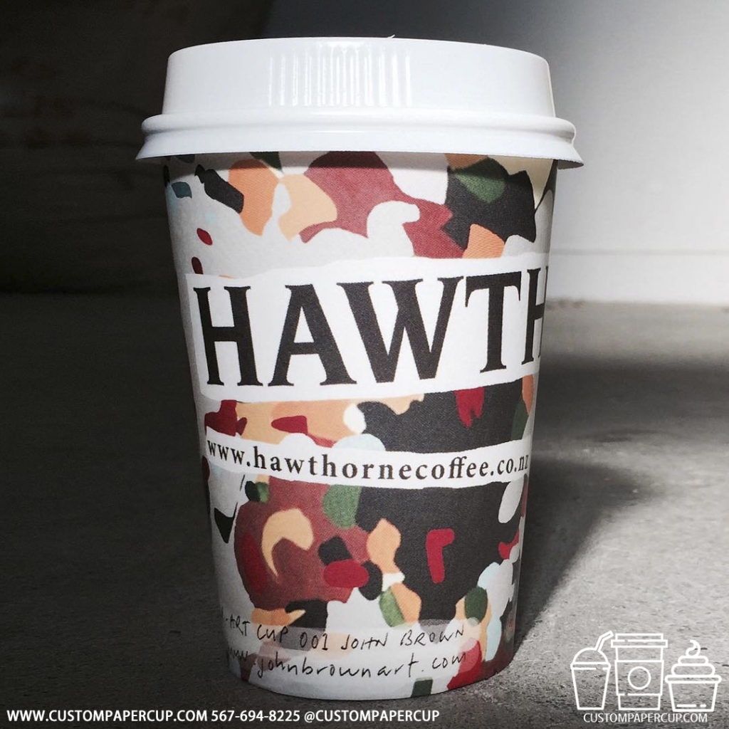 hawthornecoffee custom printed paper coffee cups