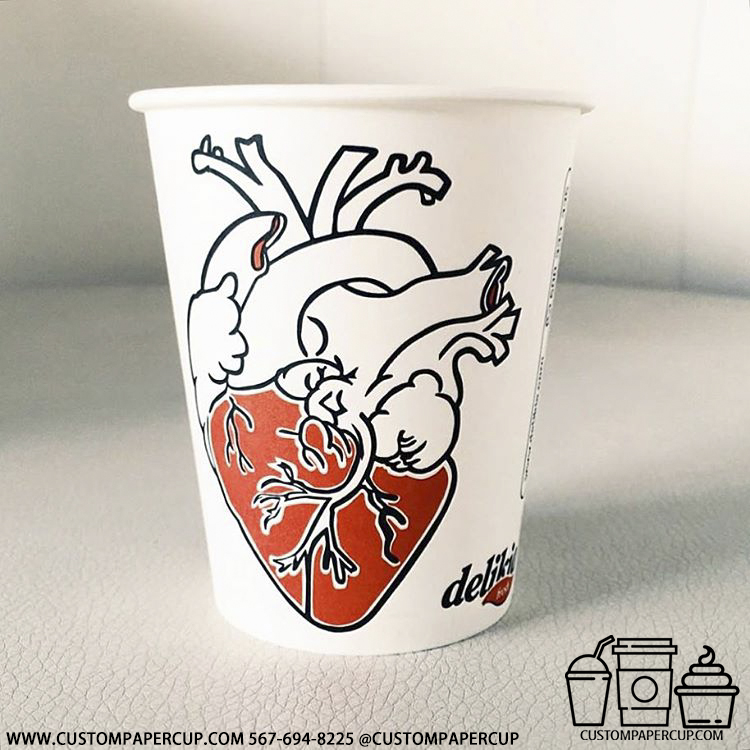 heart anatomy beat custom printed coffee cup