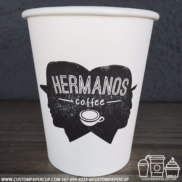 hermanoscoffee custom printed paper coffee cups