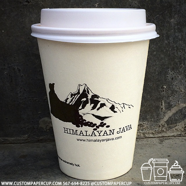 himalayanjava custom printed paper coffee cups