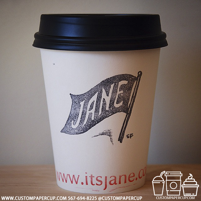 itsjane flag custom printed paper coffee cups