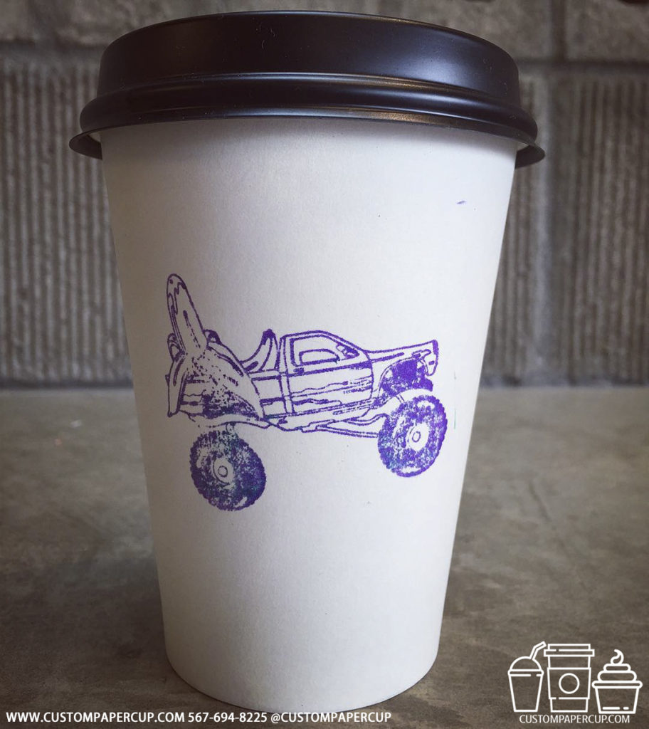 jeep banana logo custom printed coffee cup