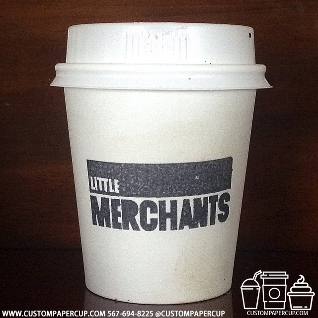 littlemechants custom printed paper coffee cups
