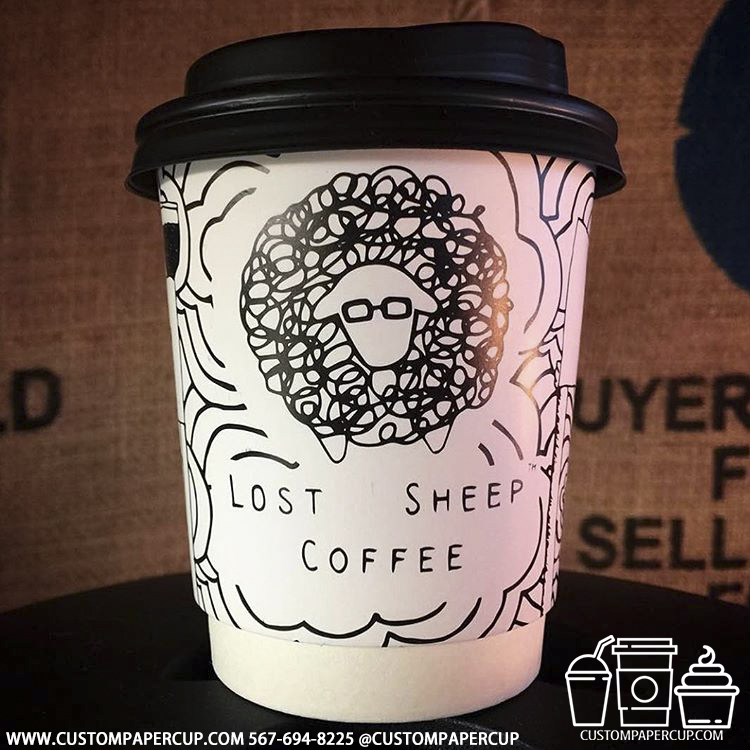 lostsheepcoffee sheep full custom printed coffee cup