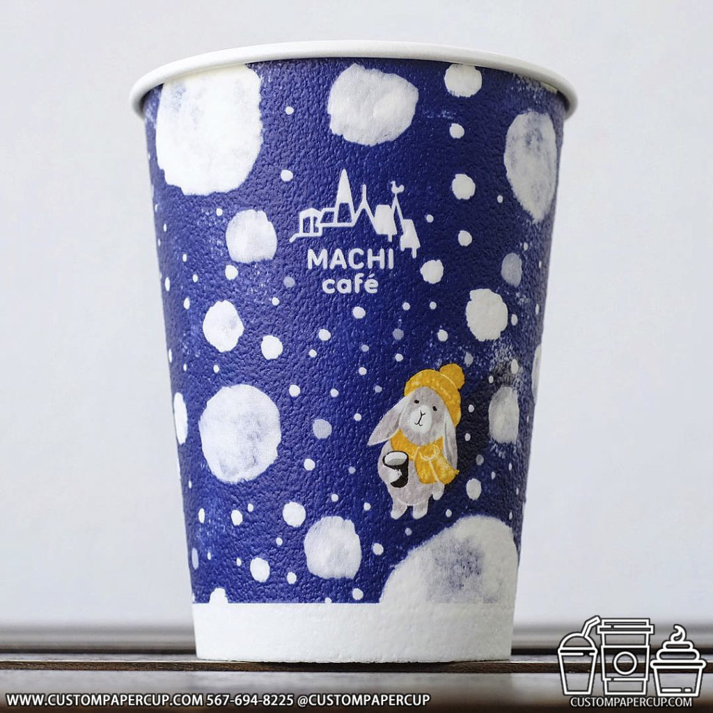 machicafe custom printed paper coffee cups