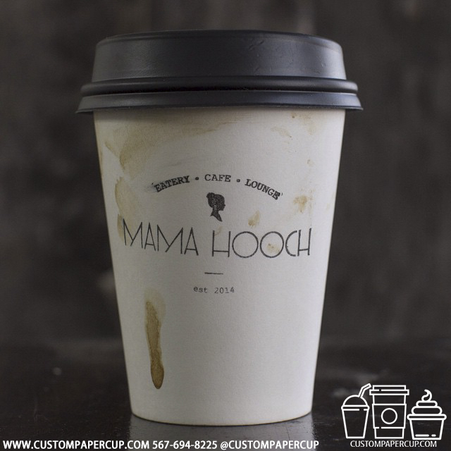 mamahooch lounge custom printed paper coffee cups