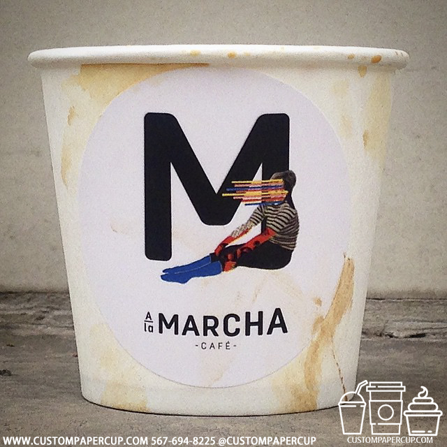 marchacafe custom printed paper coffee cups