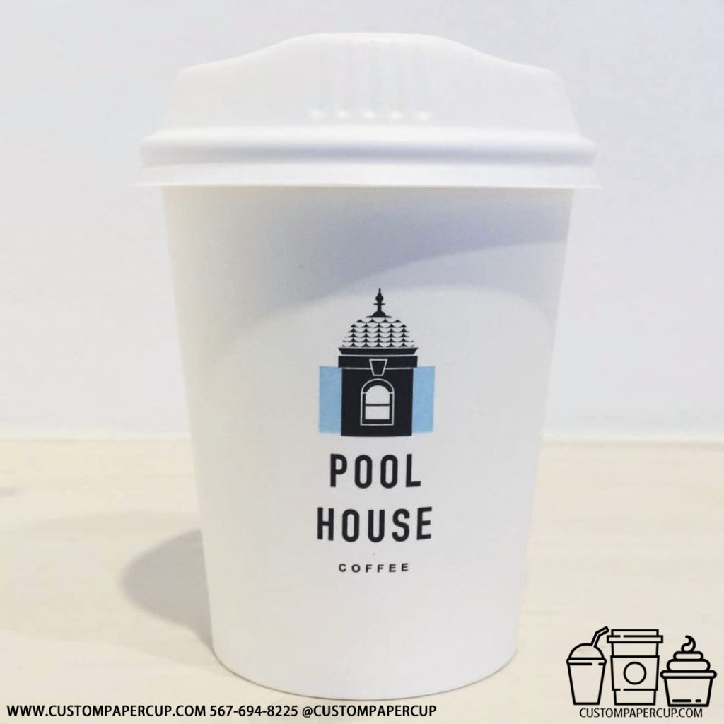poolhouse house custom printed coffee cup