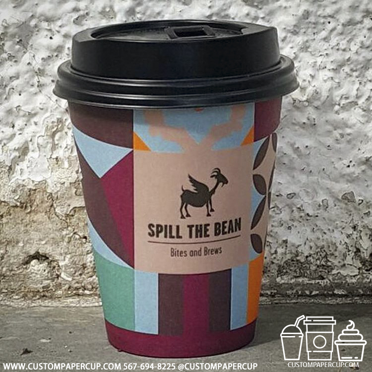 spillthebean goat mosaic no minimum coffee cup