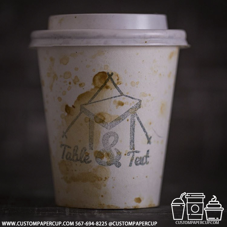 tableandtat custom printed paper coffee cups