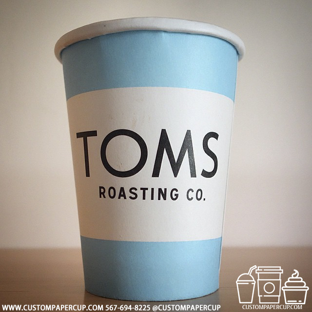 tomsroasting custom printed paper coffee cups
