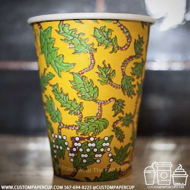 wild tree custom printed paper coffee cups